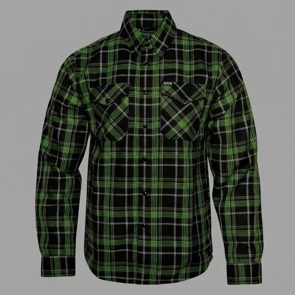 Dixxon Flannel Company Lamb Of God Shirt Mens XL Green Black Plaid Button Up NWT - Picture 1 of 4